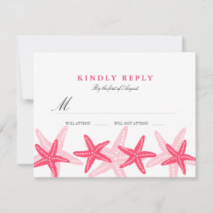 Coral Starfish Beach Weddenschap RSVP