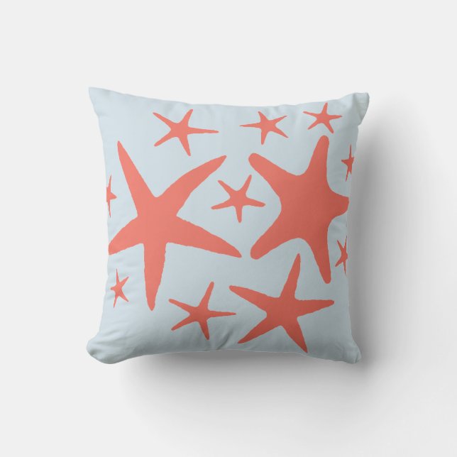 Coral Starfish - La vie à la plage - Coussin (Recto)