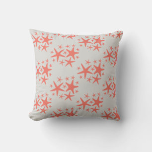 Coral Starfish Motif Coussin