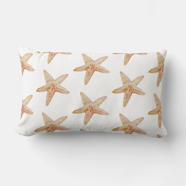 Coral Starfish Motif Coussin (Recto)