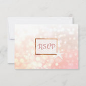 Coral Starfish Oceanic Wedding Carte RSVP (Dos)