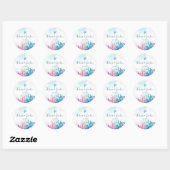 Coral Starfish, Stickers Mariage Plage (Feuille)