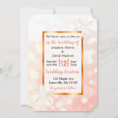 Coral Starfish Tropical Wedding Invitations (Devant)
