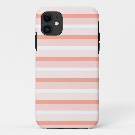 Coral Stripe iPhone hoesje (Achterkant)