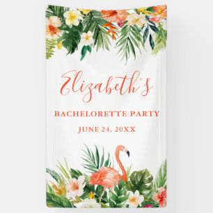 Coral Tropical Floral Bachelorette Spandoek