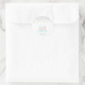 Coral vert confetti chute points autocollant maria (Sac)