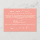 Coral Wedding Enclosure Kaart (Voorkant)