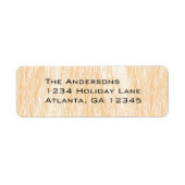 Coral Wood Grain Retouradres Labels (Voorkant)