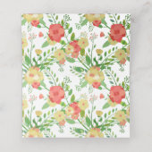 Coral & Yellow Rose Bouquet (Binnenkant ongevouwen)