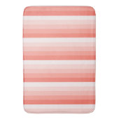 Corale perzikschaduwstrepen badmat (Voorkant Verticaal)