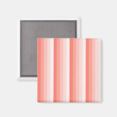 Corale perzikschaduwstrepen magneet (Voorkant / Achterkant)