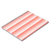 Corale perzikschaduwstrepen notitieboek (Linkerzijde)