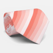 Corale perzikschaduwstrepen stropdas (Opgerold)