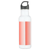 Corale perzikschaduwstrepen waterfles (Voorkant)
