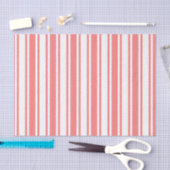 Corale strepen en witte snoepjes tissuepapier (Craft)
