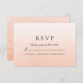 Corale Waterverf Weddenschap RSVP (Voorkant / Achterkant)