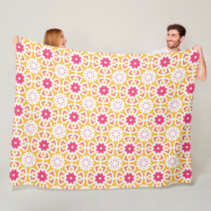 Coraliette peonia fleece deken
