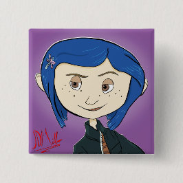 Coraline Film Button Pin