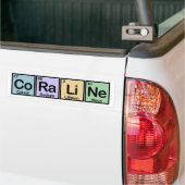 Coraline gemaakt van elementen bumpersticker (Op Truck)