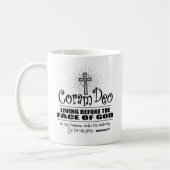 "Coram Deo" 11 oz klassieke Mok (zwart) (Links)