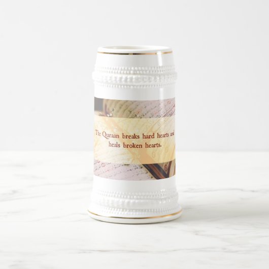 Coran - coeurs durs de coupures - tasse islamique (Centre)