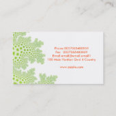 coraux carte de visite plante (Dos)