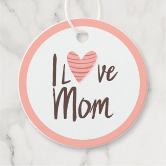 Corazón de mamá de amor - regalo del Día de la Mad Bedankjes Labels