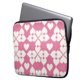 corazones pop laptop sleeve (Voorkant Links)