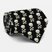 Corbata Calavera Negra Stropdas (Opgerold)