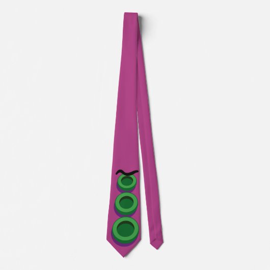 Corbata personalizada del Tentáculo Morado Stropdas (Voorkant)