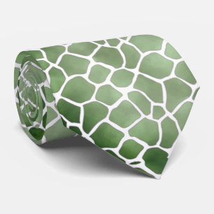 Corbata verde con blanco stropdas