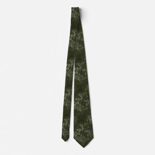 Corbata verde elegante con bambú stropdas (Achterkant)