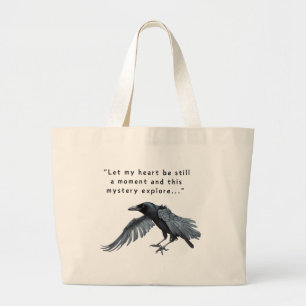 Corbeau avec Sac fourre-tout citation Poe