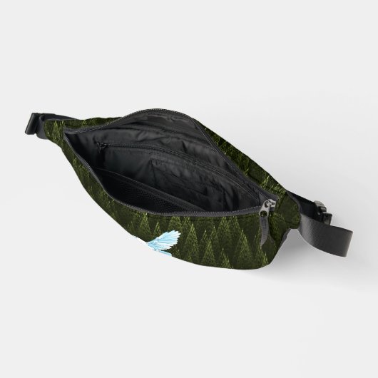 Corbeau blanc sur conifères fragiles (Ouvrir)