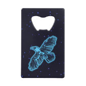 Corbeau bleu brillant sur les étoiles (Dos)