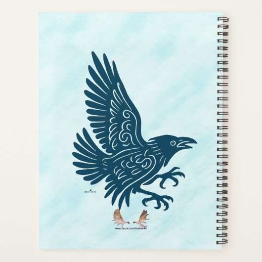 Corbeau bleu dansant (Dos)