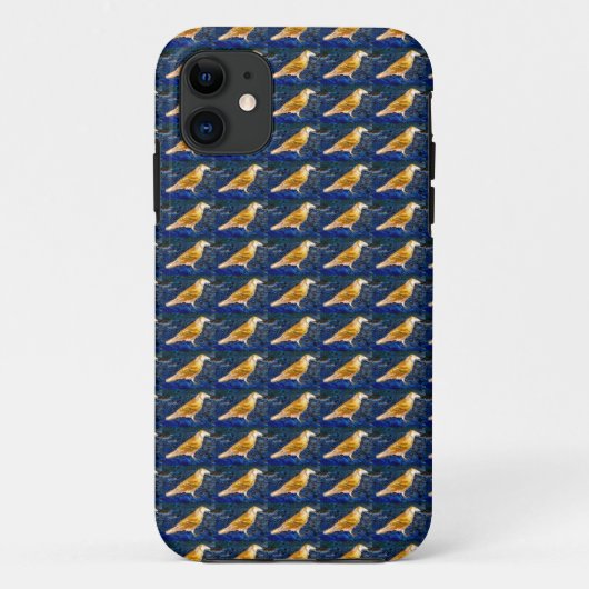 corbeau brun sur coque noir (Dos)