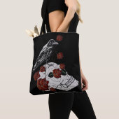 Corbeau et crâne Sac commercial Roses rouges (De près)