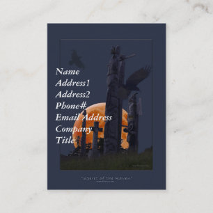 Corbeau et Totems Cartes de visite