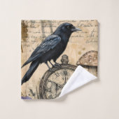 Corbeau gothique vintage (Gant de toilette)