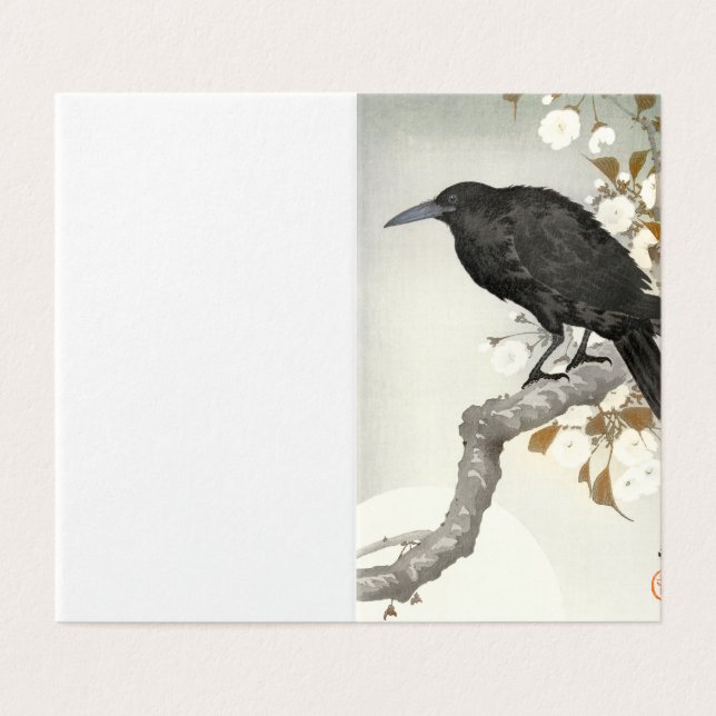 Corbeau Koson Oiseau Japonais Corneille (Outside Unfolded)