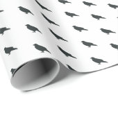 Corbeau Lonely Days / Papier cadeau (Coin rond)