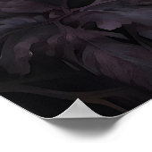 Corbeau Maussade Dans Une Impression De Forêt Flor (Coin)