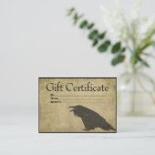 Corbeau noir - Corbeau noir - Certificat Cadeau Pr (Debout devant)