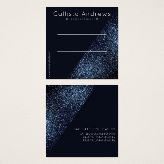 Corbeau Parties scintillant noire Geo Heart Clip É (Devant & derrière)