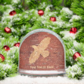 Corbeau rustique sur écorce de Birch Intérieur (Noël)