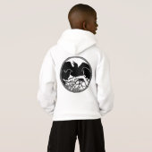 Corbeau Sweat - shirt à capuche levain / Corbeau d (Dos entier)