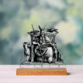 Corbeaux d'Odin sur Trône de Pierre Mythologie Vik (Neutre)
