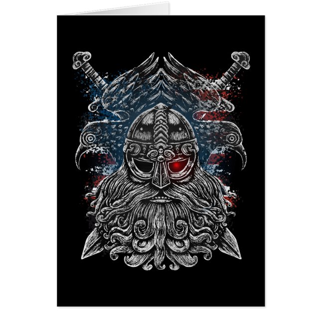 Corbeaux et épées d'Odin Drapeau USA Mythologie Vi (Devant)