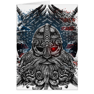 Corbeaux et épées d'Odin Mythologie Viking drapeau